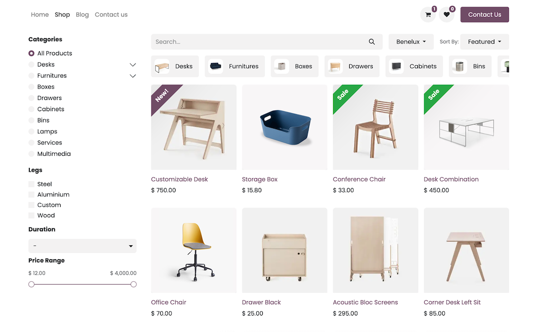 Odoo Ecommerce